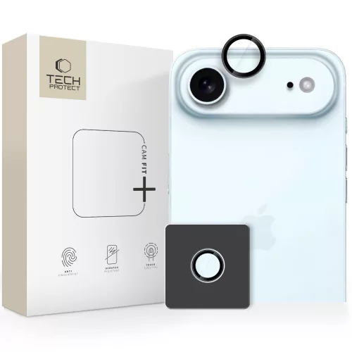 Tech-Protect Camring Fit+ Camera Cover iPhone 17 Air - Black kameravédő