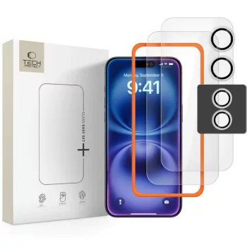TECH-PROTECT EASY SET+ 3-PACK iPhone 17 edzett üvegfólia