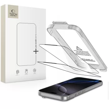   Tech-Protect Quick Set+ 2-pack tempered glass iPhone 17 Pro Max edzett üvegfólia