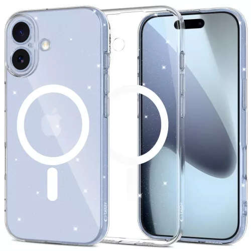 Tech-Protect FlexAir MagSafe Case iPhone 17 tok, átlátszó Glitter