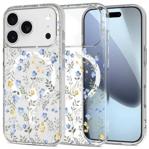 Tech-Protect FlexAir MagSafe Case iPhone 17 Pro Daisies Leaves tok, színes