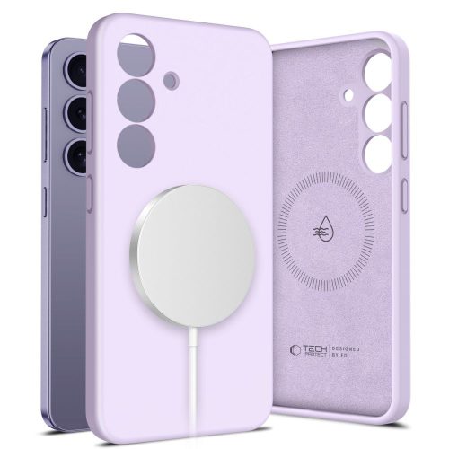 TECH-PROTECT LIQUID SILICONE MAGSAFE SAMSUNG GALAXY S25 tok, lila