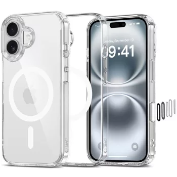   TECH-PROTECT FLEXAIR HYBRID CC MAGSAFE IPHONE 16 tok, átlátszó