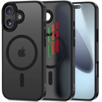   Tech-Protect MagMat XT 4-set MagSafe case iPhone 17 tok, matt fekete