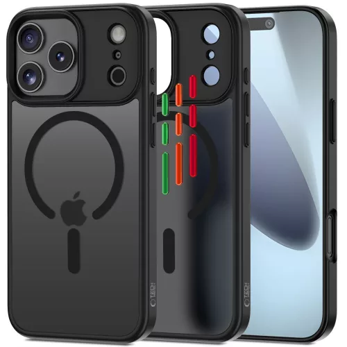 Tech-Protect MagMat XT 4-set MagSafe Case iPhone 17 Pro Max tok, matt fekete