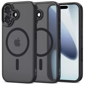 Tech-Protect MagCam MagSafe Case iPhone 17 tok, matt fekete