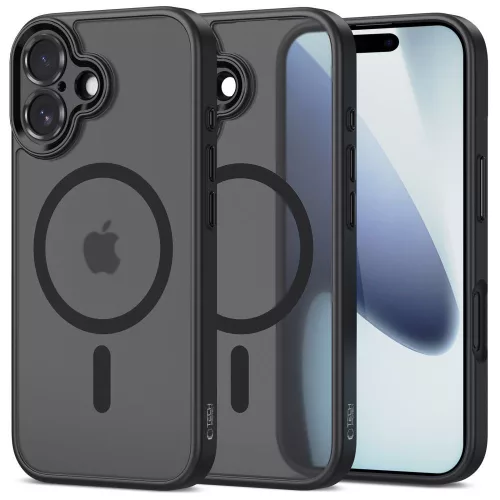 Tech-Protect MagCam MagSafe Case iPhone 17 tok, matt fekete