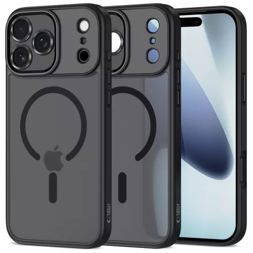 Tech-Protect MagCam MagSafe Case iPhone 17 Pro tok, matt fekete