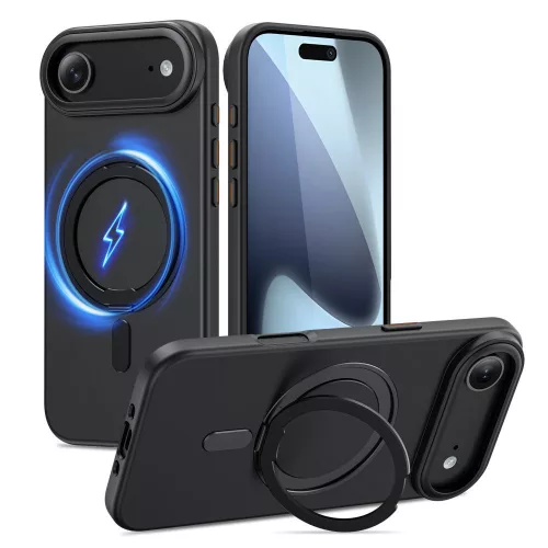 Tech-Protect MagRing MagSafe case iPhone 17 Air tok, fekete
