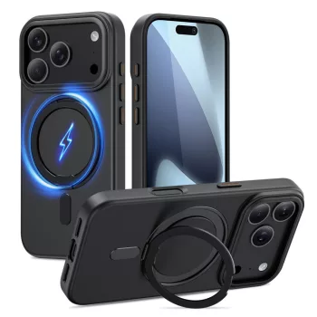   Tech-Protect MagRing MagSafe case iPhone 17 Pro Max tok, matt fekete