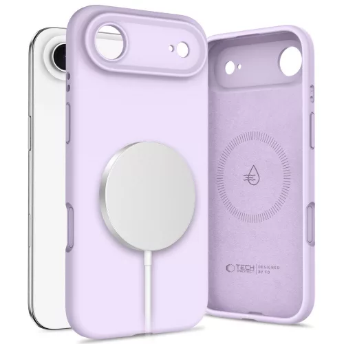 TECH-PROTECT SILICONE MAGSAFE IPHONE 17 AIR tok, lila