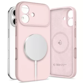   Tech-Protect Silicone MagSafe Case iPhone 17 tok, rózsaszín