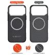 Tech-Protect Ion Carbon MagSafe Case iPhone 17 Pro Max tok, szürke-fekete