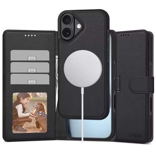 TECH-PROTECT WALLET MAGSAFE IPHONE 17 tok, matt fekete