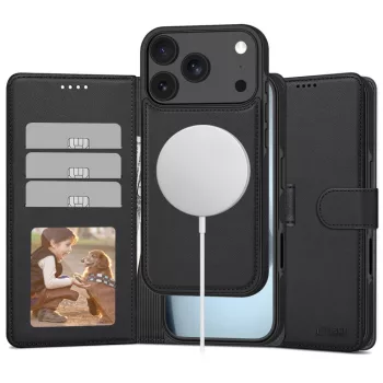   TECH-PROTECT WALLET MAGSAFE IPHONE 17 PRO MAX tok, matt fekete