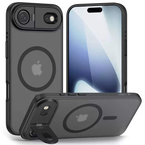 Tech-Protect MagStand MagSafe Case iPhone 17 Air tok, matt fekete