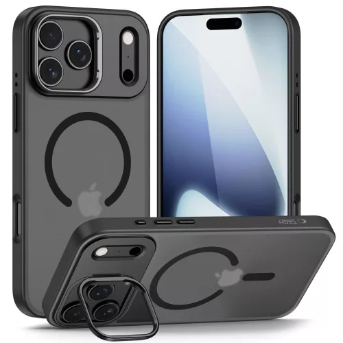 Tech-Protect MagStand MagSafe Case iPhone 17 Pro Max tok, matt fekete
