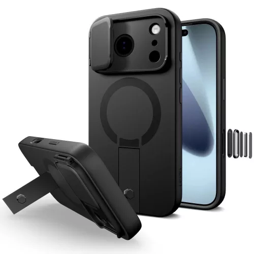 TECH-PROTECT KEVLAR AURA MAGSAFE IPHONE 17 Pro tok, fekete