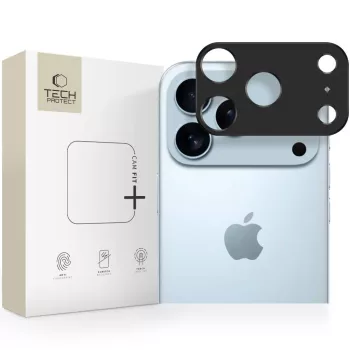   TECH-PROTECT CAMALLOY FIT+ iPhone 17 PRO MAX kameravédő, fekete