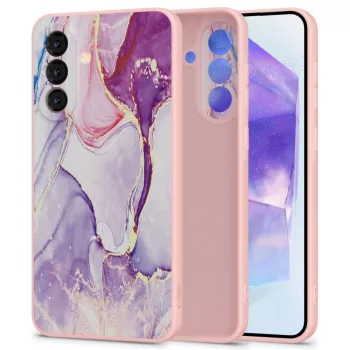   Tech-Protect Icon Case Samsung Galaxy A56 5G - Marble tok, rózsaszín