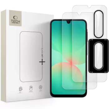   TECH-PROTECT GLASS SET+ GALAXY A26 5G CLEAR edzett üvegfólia