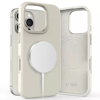 TECH-PROTECT SILICONE PURE MAGSAFE IPHONE 16 PRO tok, fehér