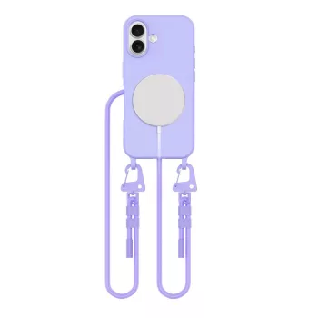   Tech-Protect MagNecklace MagSafe Case with Lanyard iPhone 16 - tok, lila