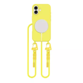   Tech-Protect MagNecklace MagSafe Case with Lanyard iPhone 16 - tok, sárga