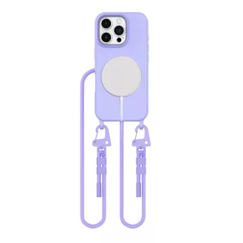   Tech-Protect MagNecklace MagSafe Case with Lanyard iPhone 16 Pro Max - tok, lila
