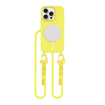 TECH-PROTECT MAGNECKLACE MAGSAFE IPHONE 15 PRO tok, sárga