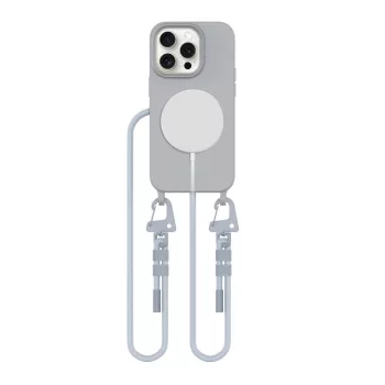   TECH-PROTECT MAGNECKLACE MAGSAFE IPHONE 15 PRO CRAYON tok, szürke