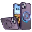 Mag Ring Rotating Case MagSafe hátlap, tok iPhone 12/12 Pro 6,1", lila