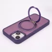 Mag Ring Rotating Case MagSafe hátlap, tok iPhone 12/12 Pro 6,1", lila