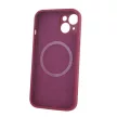 Mag Invisible Case MagSafe hátlap, tok iPhone 15 6,1", bordó