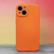 Silicone Case hátlap, tok iPhone 15 Pro 6,1", narancssárga