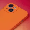 Silicone Case hátlap, tok iPhone 15 Pro 6,1", narancssárga
