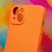 Silicone Case hátlap, tok iPhone 15 Pro 6,1", narancssárga