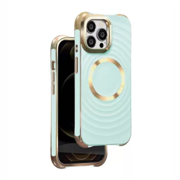   Circle Glam Mag hátlap, MagSafe tok iPhone 14 Pro 6,1", mentazöld