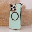 Circle Glam Mag hátlap, MagSafe tok iPhone 14 Pro 6,1", mentazöld