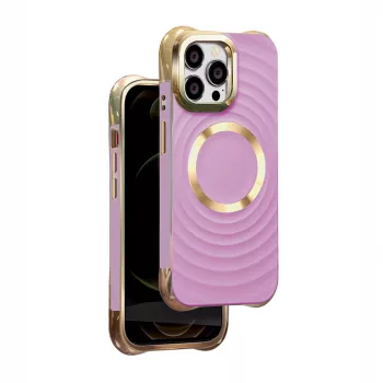   Circle Glam Mag hátlap, MagSafe tok iPhone 14 Pro 6,1", lila