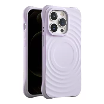   Circle Mag hátlap, MagSafe tok iPhone 15 Pro 6,1", lila