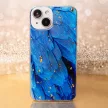 Gold Glam Case iPhone 14 Pro 6,1", hátlap, tok, kék