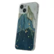Gold Glam Case iPhone 14 6,1" mountain hátlap, tok, mintás