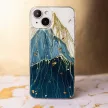 Gold Glam Case iPhone 14 6,1" mountain hátlap, tok, mintás