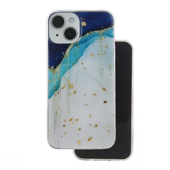   Gold Glam Case iPhone 15 6,1" iceberg hátlap, tok, mintás