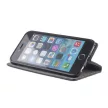 Smart Magnet iPhone 16 6,1" oldalra nyíló tok, fekete