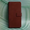 Smart Velvet iPhone 16 Pro 6,3" oldalra nyíló tok, barna
