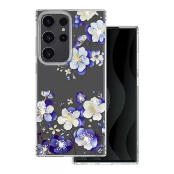 IMD print case Samsung Galaxy S23 Ultra floral tok, színes