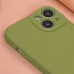 Silicone Case hátlap, tok iPhone 12/12 Pro 6,1", zöld