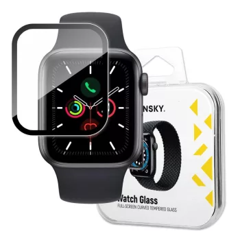   Wozinsky Watch Glass hibrid üvegfólia Apple Watch 6 40mm/Watch 5 40mm/Watch 4 40mm/Watch SE 40mm, fekete